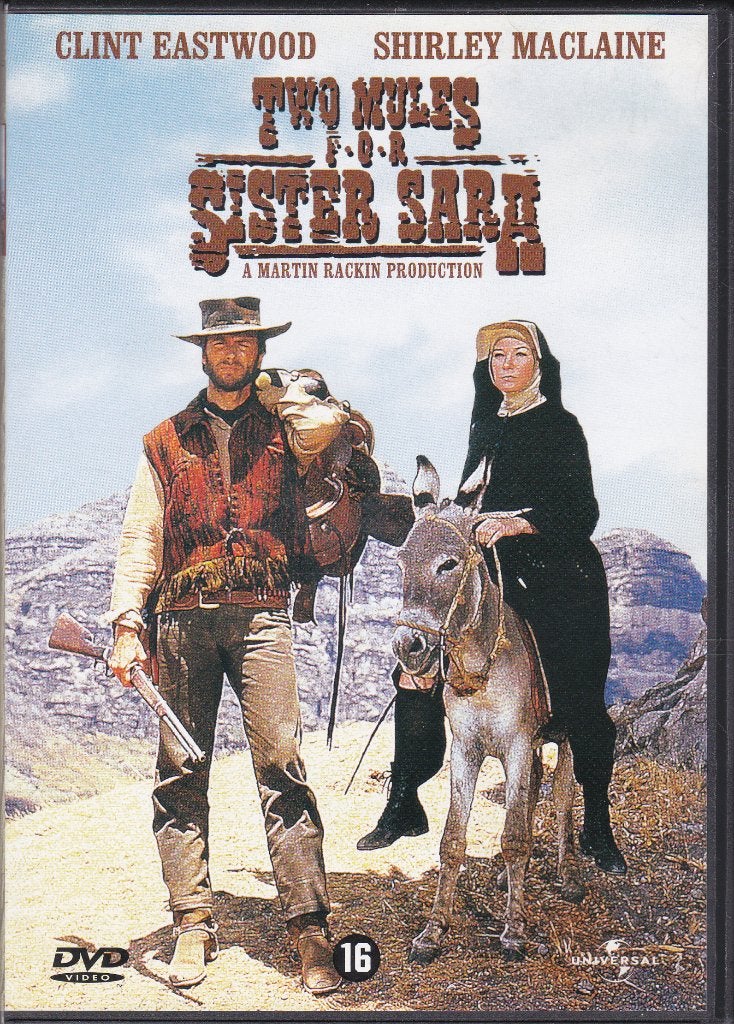 Two mules for sister Sara (western) ֎ 1970, Clint Eastwood, 1960 tot 1980, Gebruikt, Vanaf 16 jaar, Ophalen of Verzenden