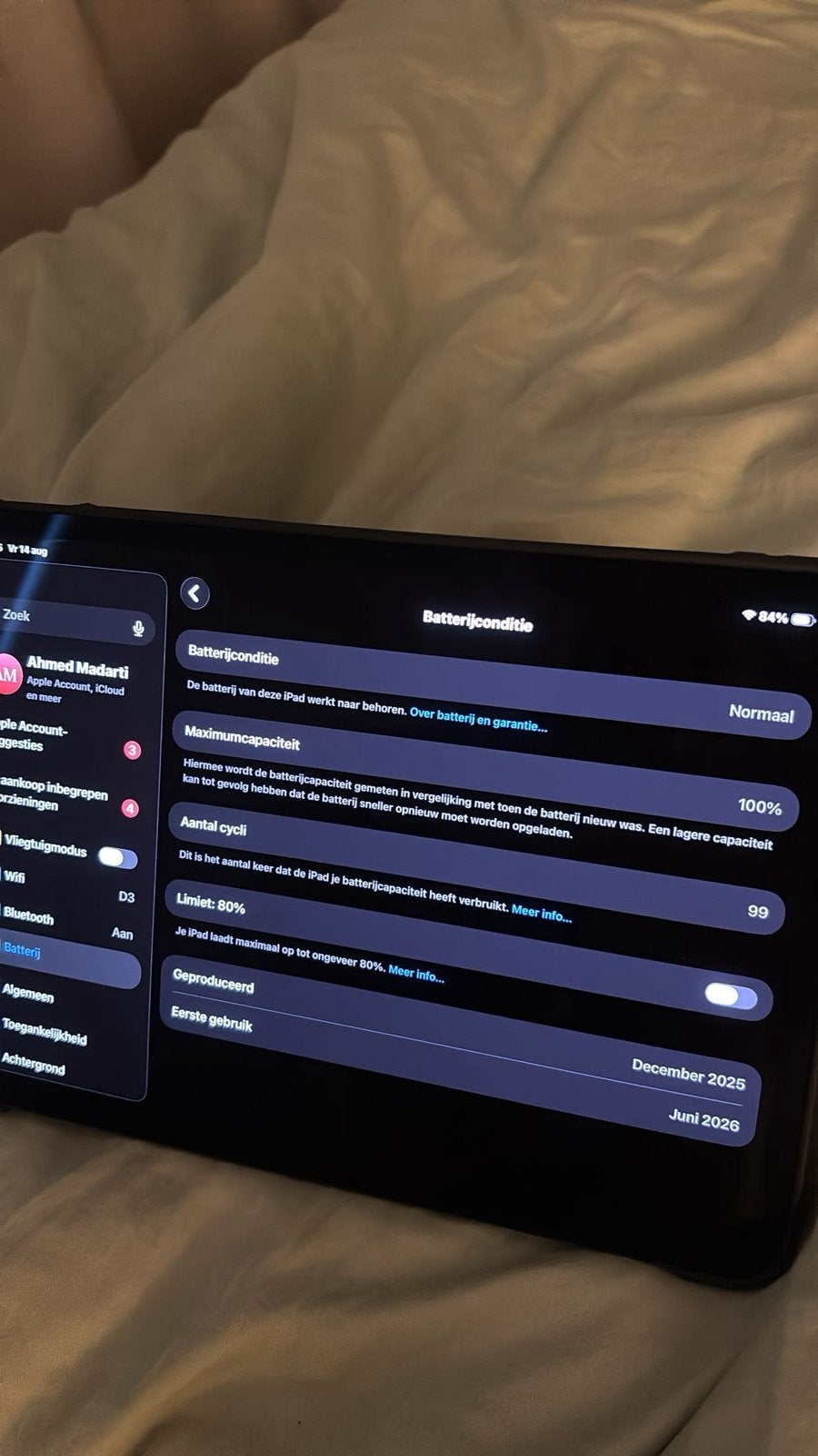 iPad m5 net 2 maanden geleden gekocht batterij 100, Computers en Software, Apple iPads, Ophalen, Apple iPad, Zwart, 11 inch