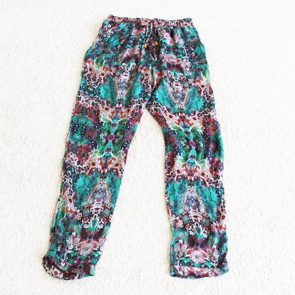 Mooie Princess Broek 100% Zijde (Maat 36) - 461 € 45,-, Meerkleurig, Ophalen of Verzenden, Zo goed als nieuw, Maat 36 (S)