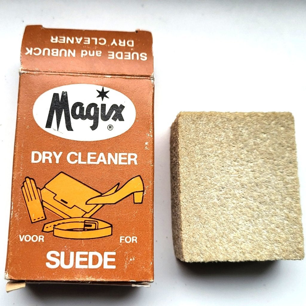 vintage schoonmaakartikelen Suede reinigingsblokjes/gommen, Ophalen of Verzenden