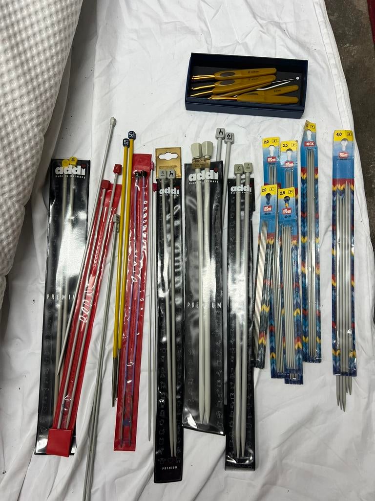 Brei en haaknaalden diverse maten in 1 koop, Hobby en Vrije tijd, Breien en Haken, Ophalen of Verzenden, Zo goed als nieuw, Breien