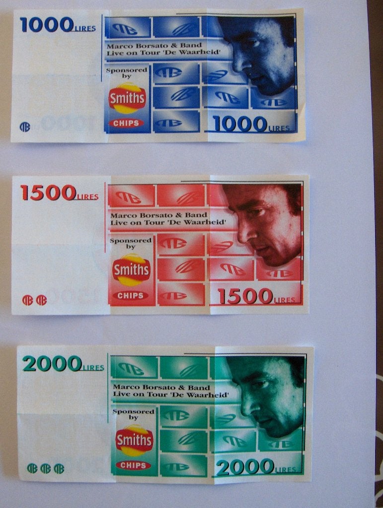 Marco Borsato Lires, De waarheid,1000/ 1500/ 2000, Smiths, Verzamelen, Flippo's, Ophalen of Verzenden, Spiek, Overige typen