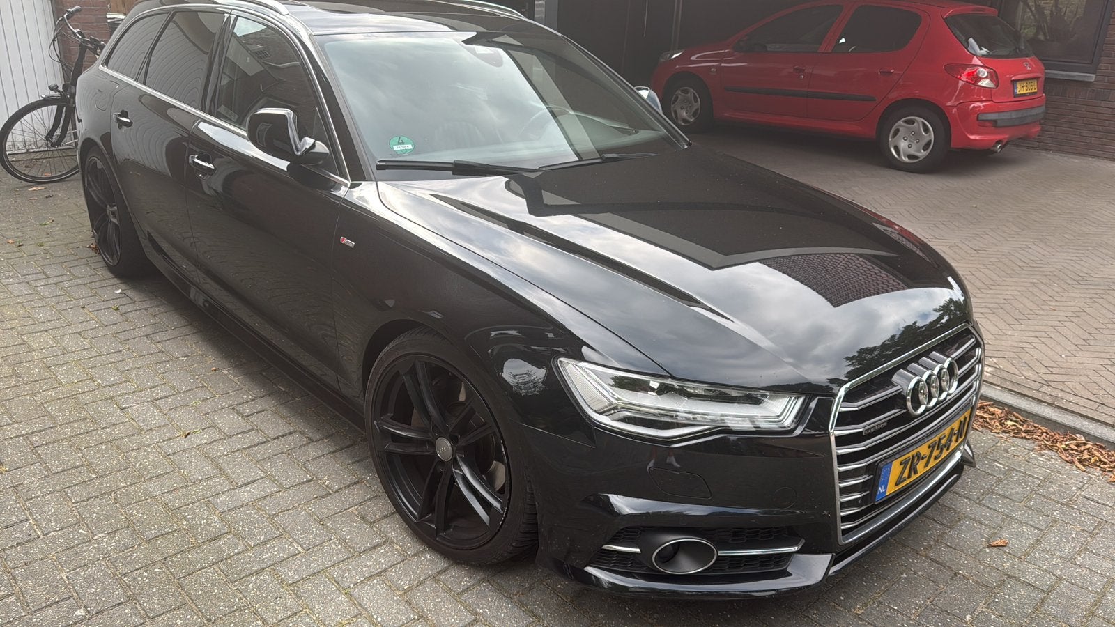 Audi A6 3.0 TDI Avan Quat S-tr 200KW 2015 Zwart, Auto's, Audi, Automaat, Zwart, Zwart, Leder
