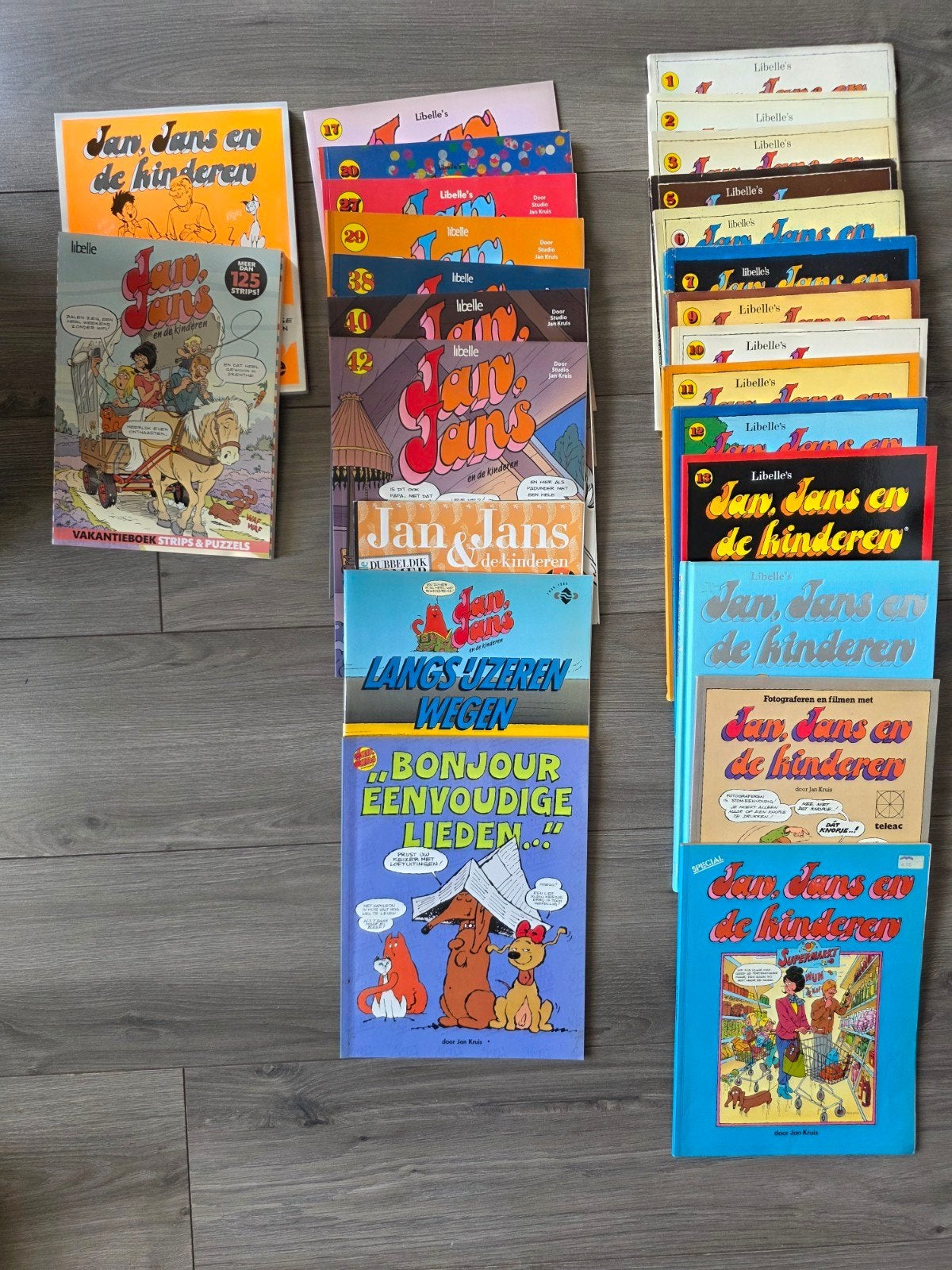 Grote verzameling Jan, Jans en de kinderen stripboeken, Meerdere stripboeken, Ophalen of Verzenden, Gelezen, Jan Kruis
