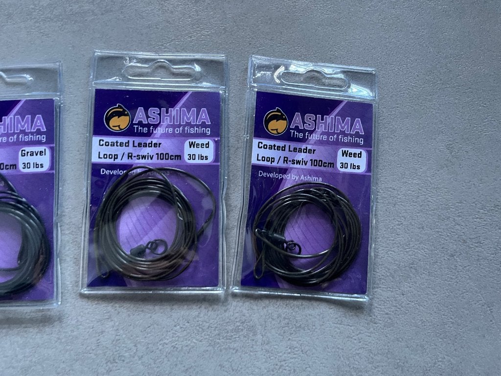 adv 275 / NIEUW set 4 pakjes coated leader ASHIMA, Ophalen of Verzenden, Nieuw, Overige typen