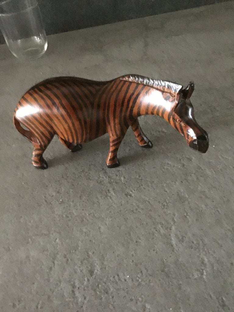 mooie houten zebra, Ophalen of Verzenden