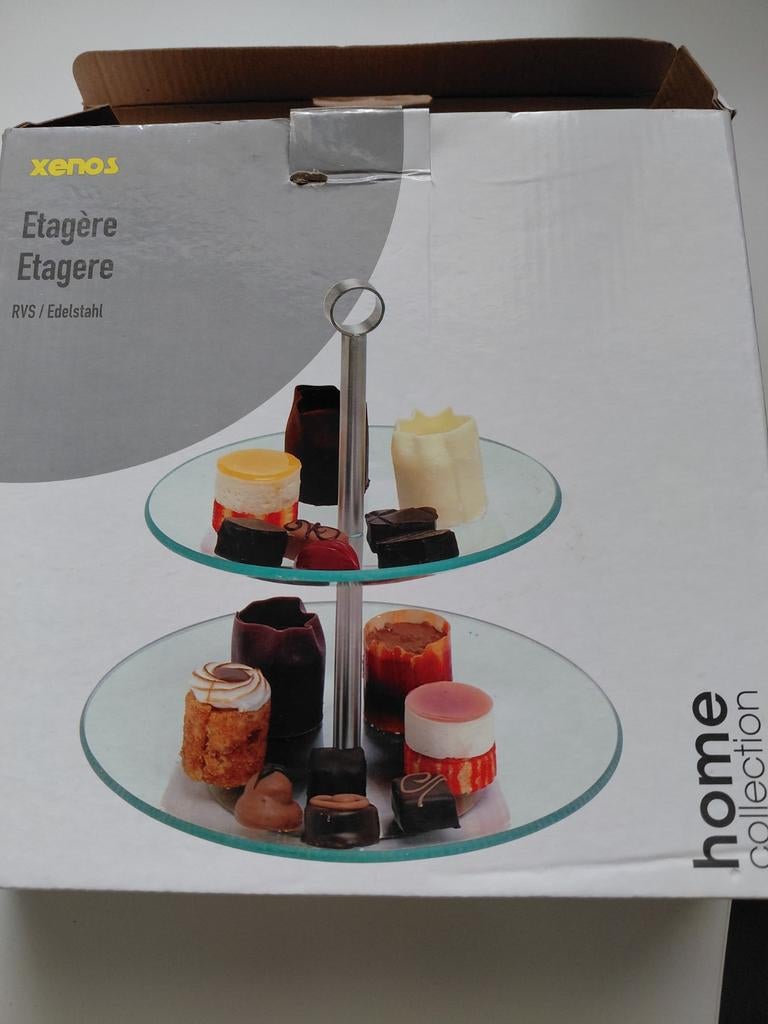 Xenos Etagère RVS/Edelstaal - Nieuw in doos, Ophalen of Verzenden, Nieuw