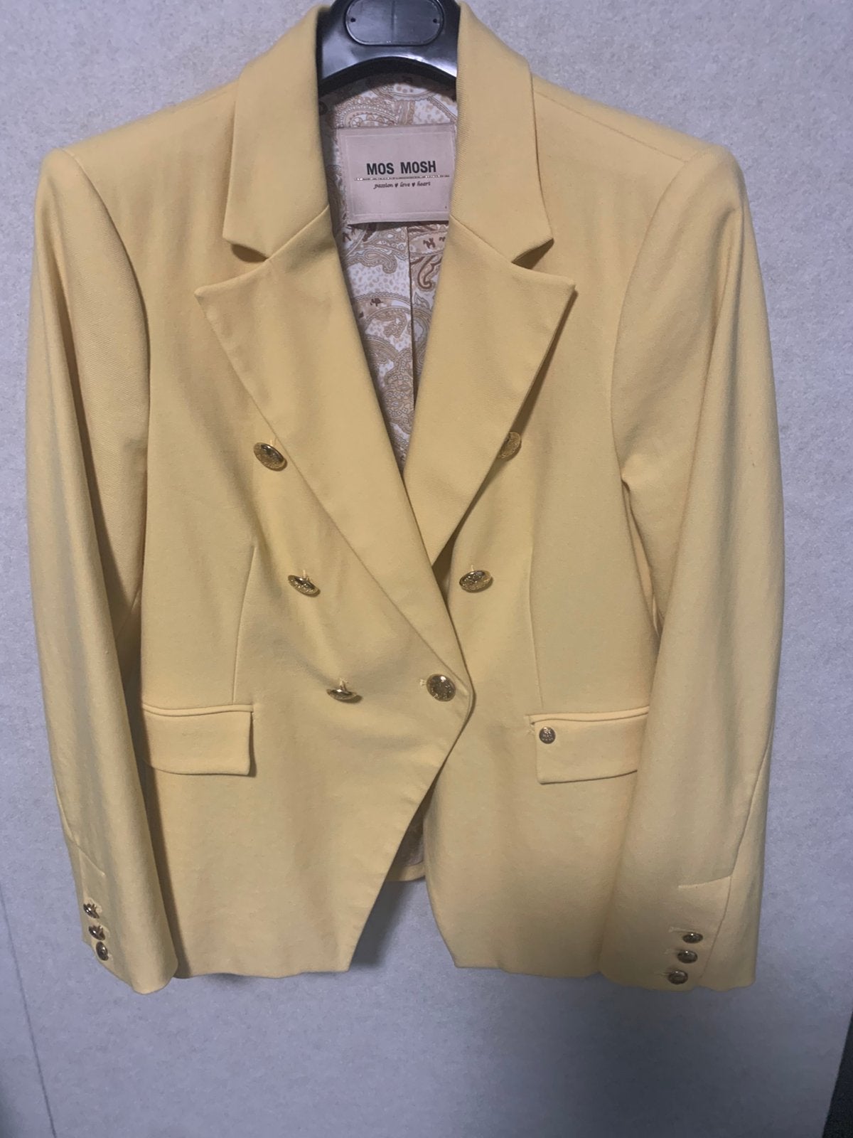 Geel dames blazer jasje van Mos Mosh. maat 40. Als nieuw, Ophalen of Verzenden, Zo goed als nieuw, Maat 38/40 (M), Geel