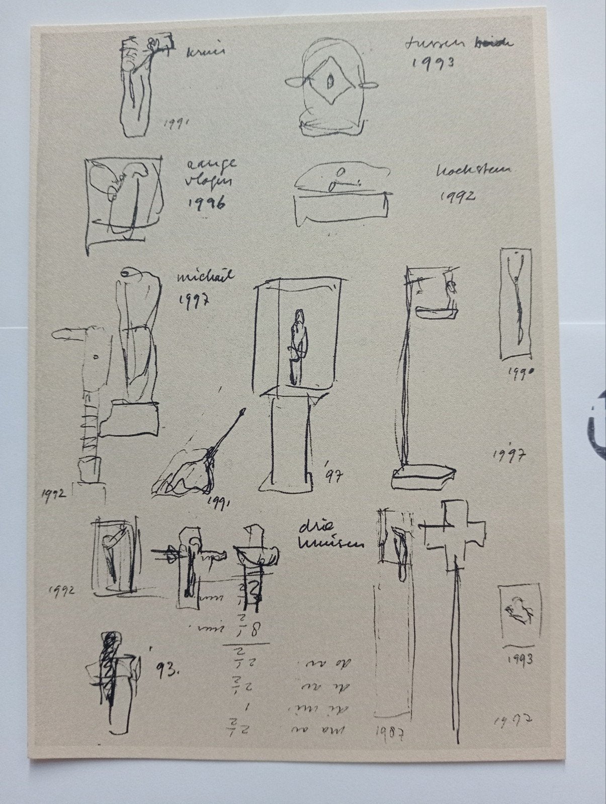 Tom Waterreus print studies 1998, Ophalen of Verzenden