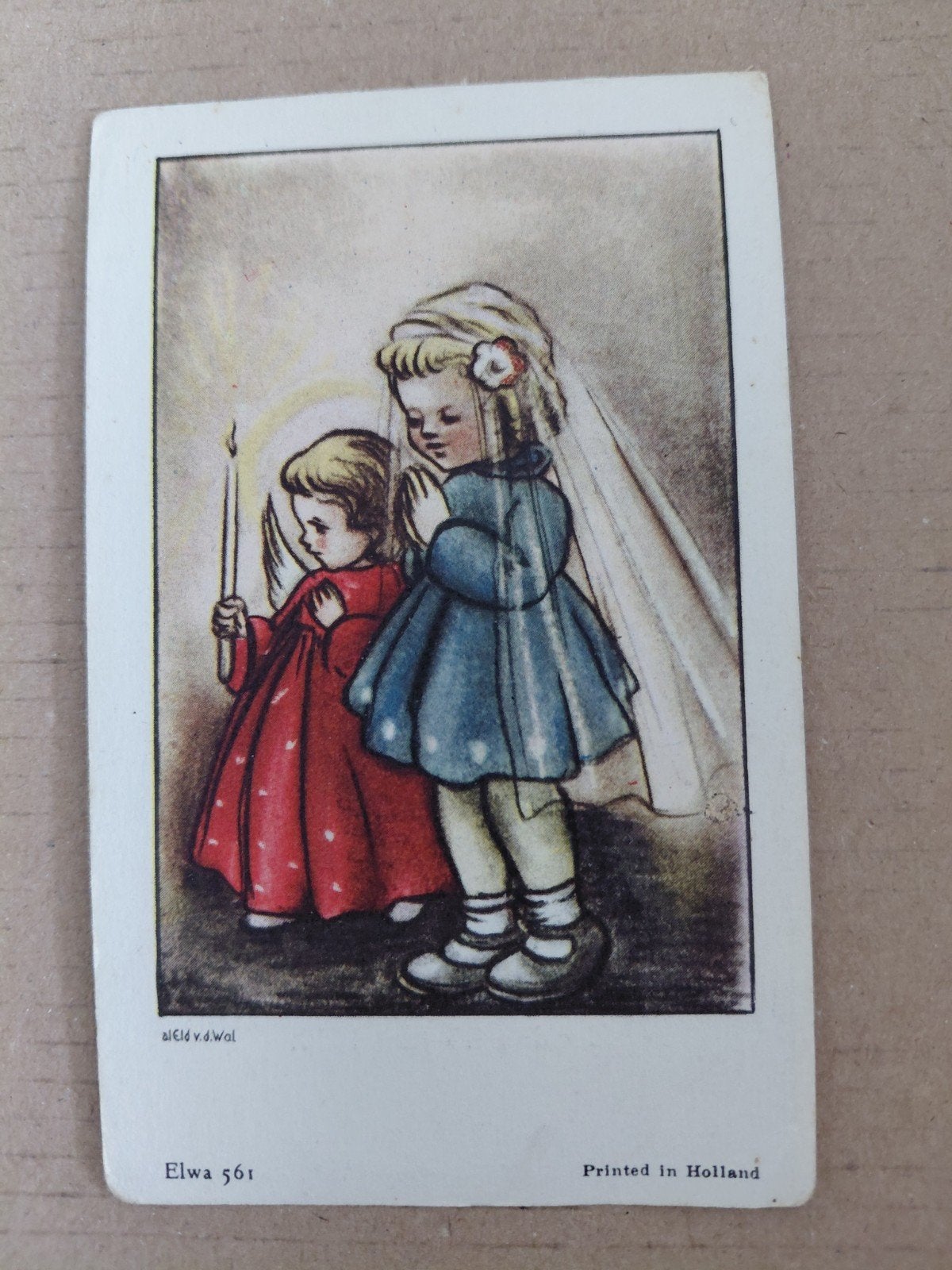 eerste communie prentje, Ophalen, Kaart of Prent