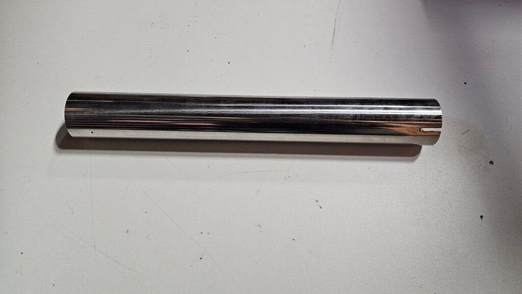 RVS uitlaat verleng pijp tussenpijp 45 CM, Gebruikt, -, -, Ophalen of Verzenden