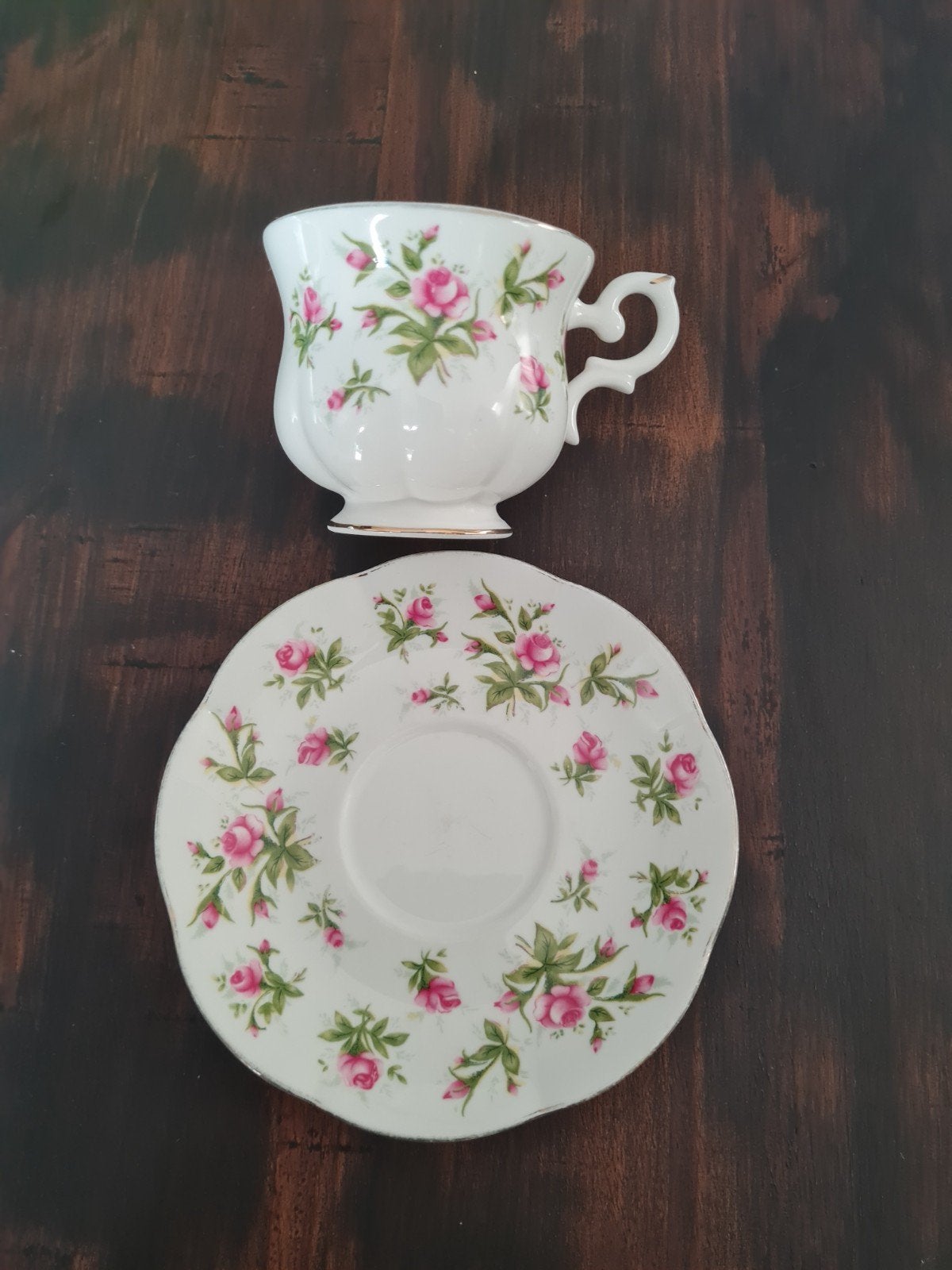 Royal Canterbury Spring Flower  kop en schotel, Ophalen