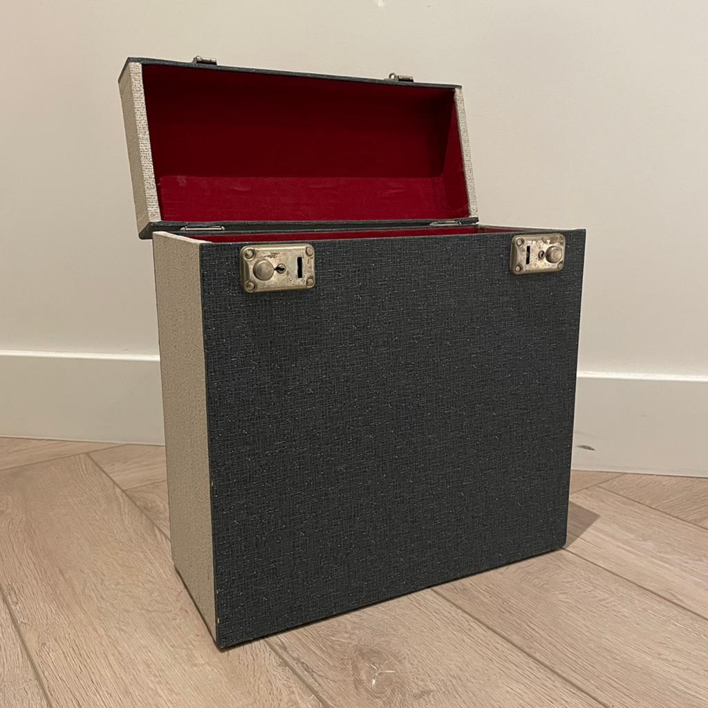Vintage LP koffer met sleutels!, Ophalen of Verzenden, Gebruikt, Overige formaten