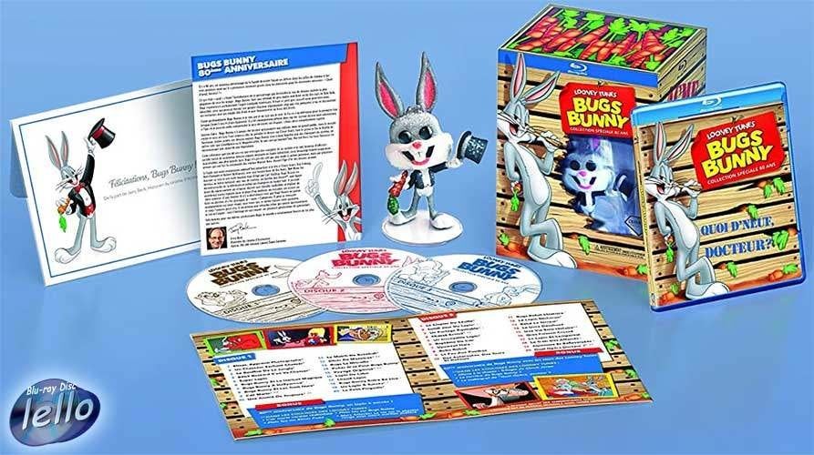 Blu-ray: Bugs Bunny: 80th Anniversary Coll. (1930-69) FR NLO, Ophalen of Verzenden, Nieuw in verpakking, Tekenfilms en Animatie