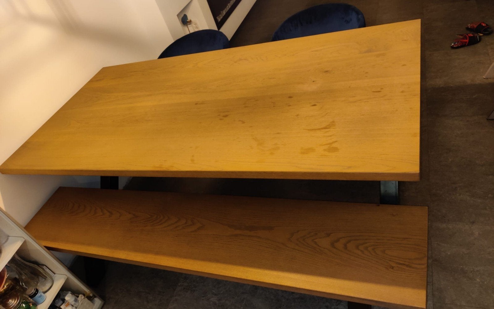 Eettafel en salontafel., Ophalen of Verzenden, Gebruikt, Rechthoekig, 50 tot 100 cm