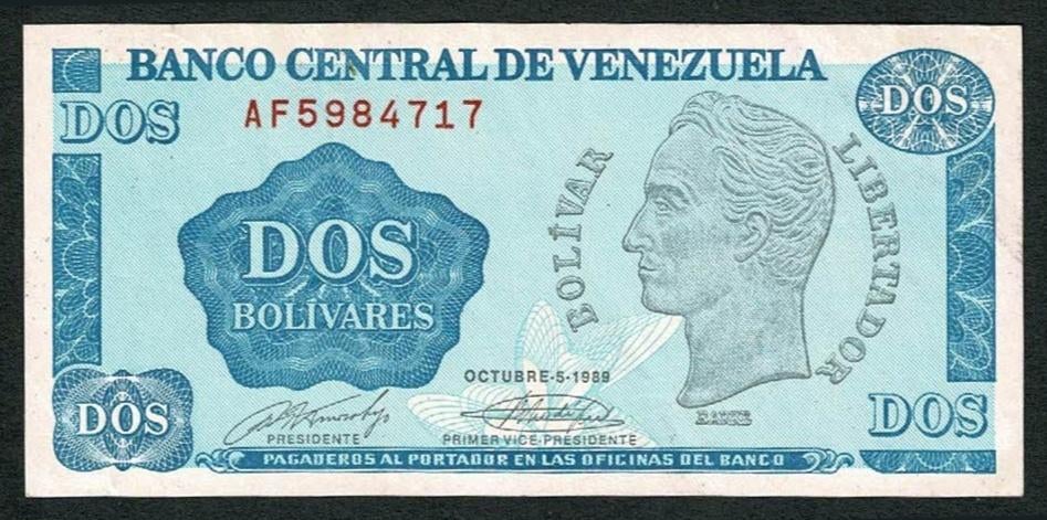 Venezuela : 2 Bolivares, Ophalen of Verzenden, Zuid-Amerika, Los biljet