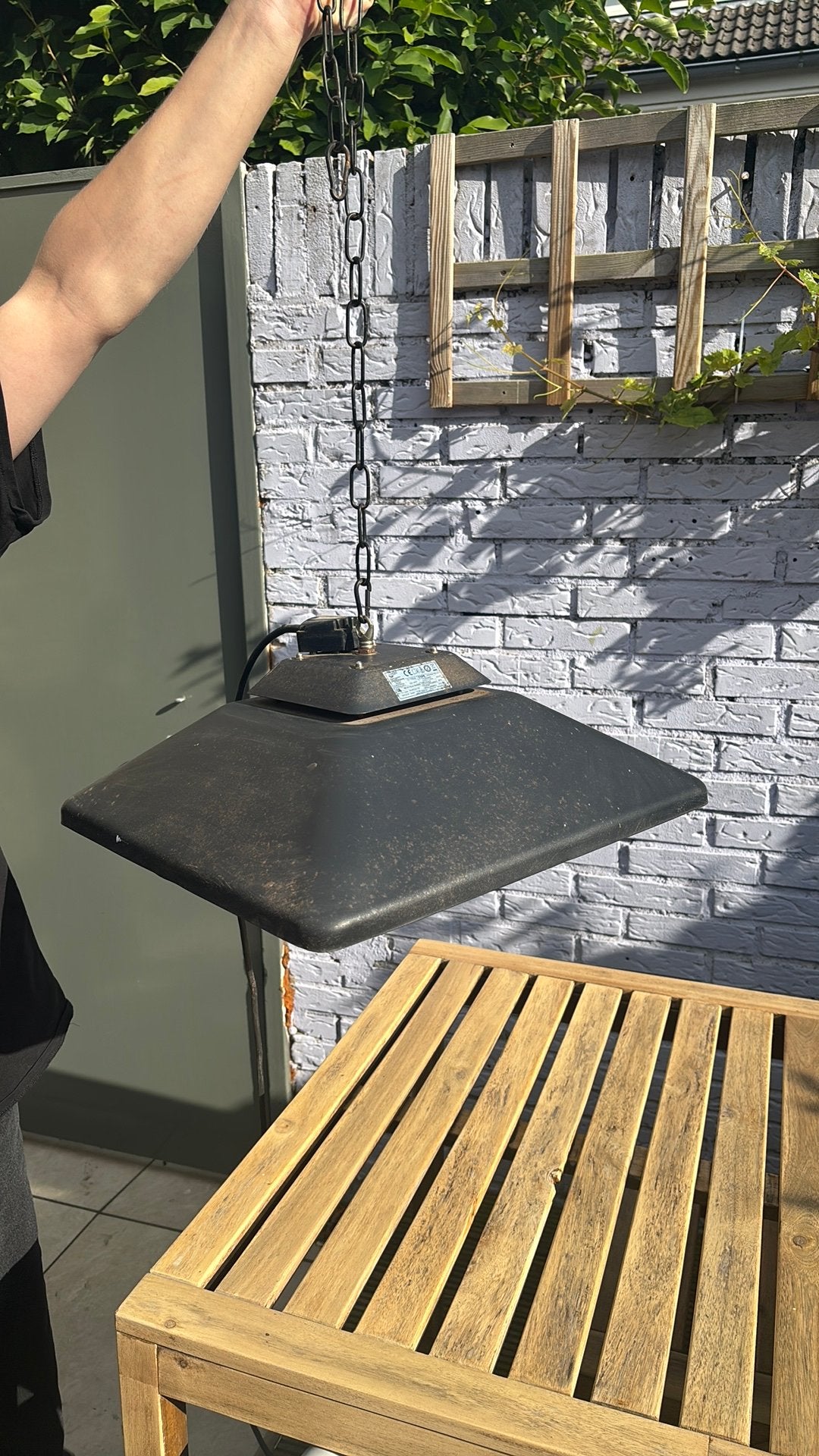 Warmtelamp voor buiten, Tuin en Terras, Ophalen, Zo goed als nieuw