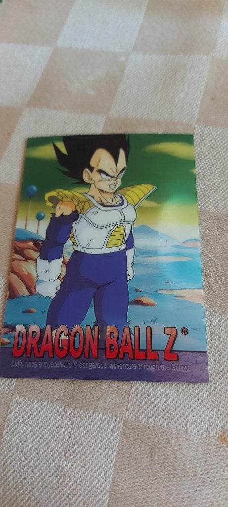 dragonball z kaart reverseholo Vegeta broken armour namek, Ophalen of Verzenden, Nieuw, Losse kaart