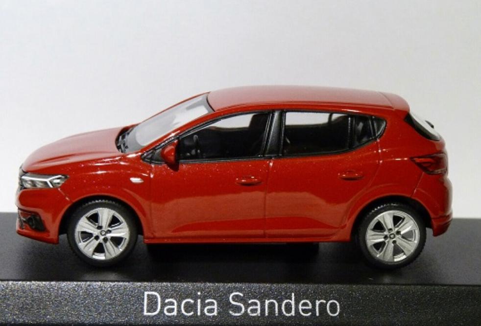 DACIA SANDERO 2021 FUSION ROOD SCHAAL 1/43 NOREV ref. 509021, Verzenden, Nieuw, Auto, Norev