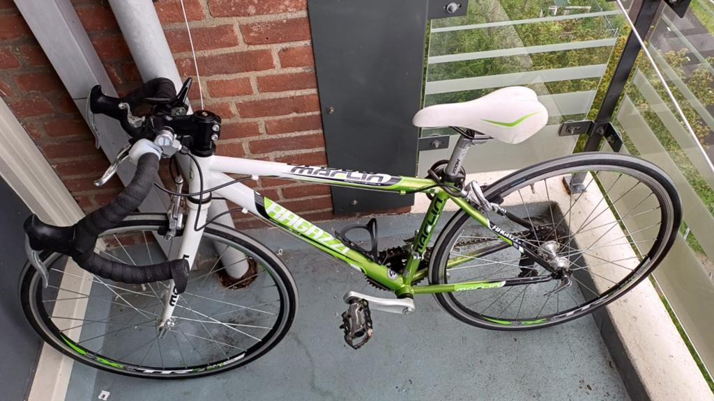 Marlin racefiets, groen/wit, Shimano Tourney, Fietsen en Brommers, Fietsen | Racefietsen, Overige merken, Gebruikt, Aluminium