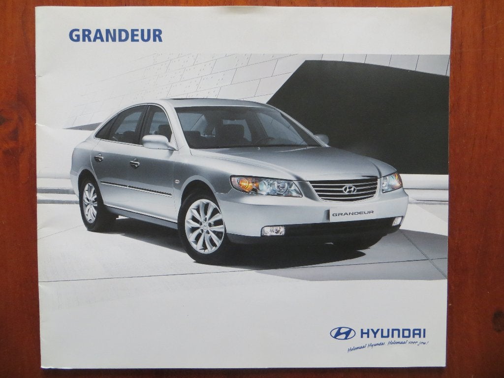 Hyundai Grandeur met bijlage: specificaties (2006), Ophalen of Verzenden, Nieuw, Overige merken