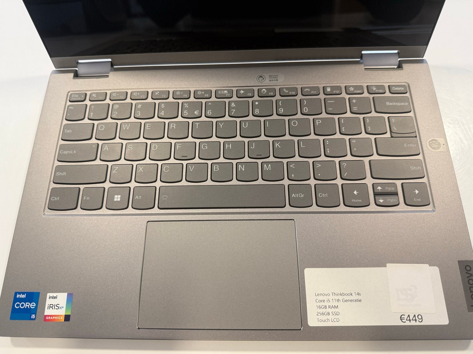 Lenovo ThinkBook 14s Yoga i5-1135G7 16GB RAM 256GB SSD Touch, Computers en Software, Qwerty, Ophalen of Verzenden, Zo goed als nieuw