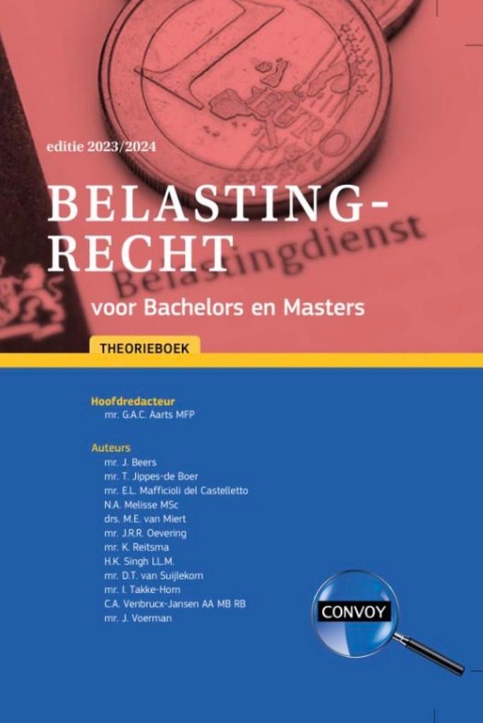 Belastingrecht voor Bachelors en Masters 2023/2024, Ophalen of Verzenden, Gelezen, Overige onderwerpen