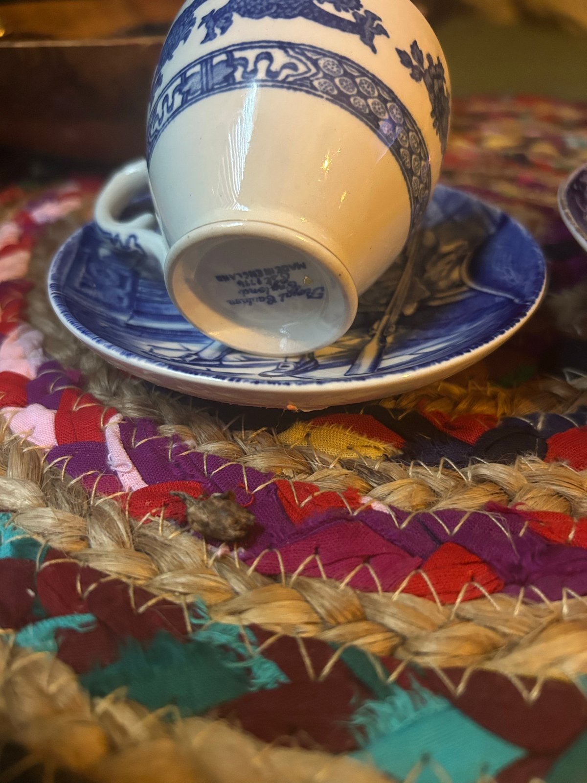 Vintage porseleinen kop en schotel set, Antiek en Kunst, Ophalen of Verzenden