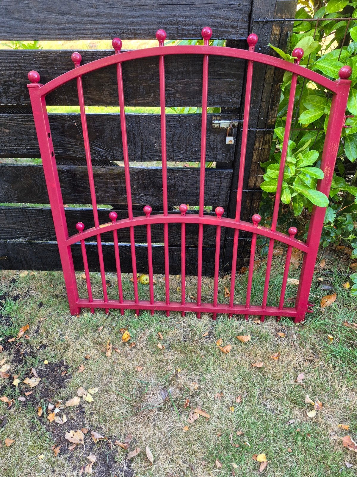 gepoedercoat stalen hek, Ophalen, 100 tot 150 cm, 100 tot 150 cm, Zo goed als nieuw