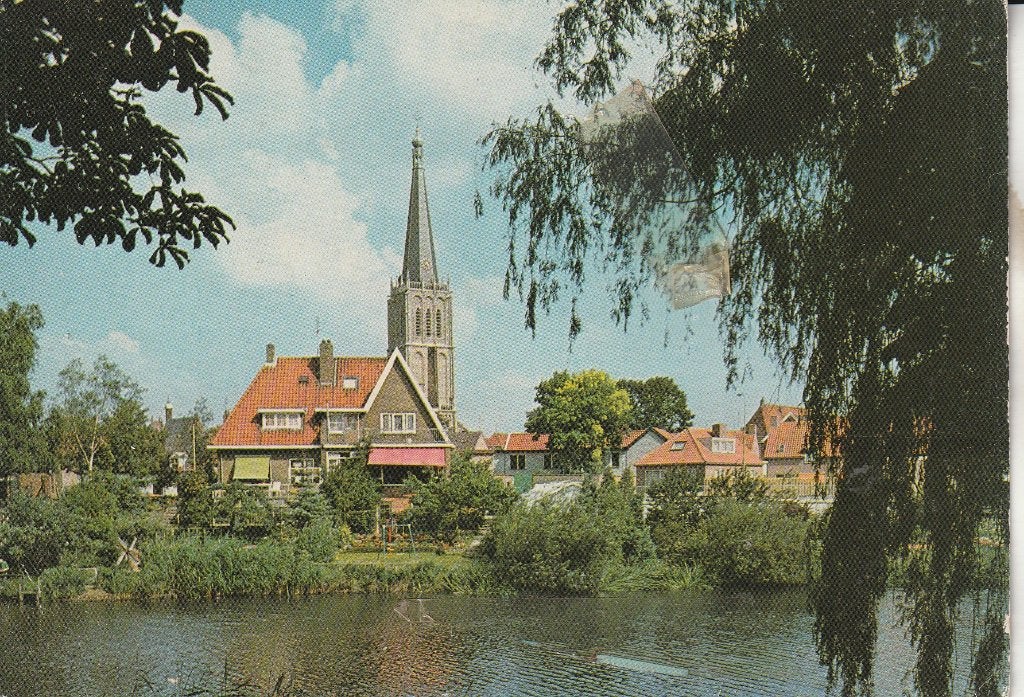 Doesburg vergezicht 1984 - Oude ansichtkaart, Ophalen of Verzenden, 1980 tot heden, Gelopen, Gelderland