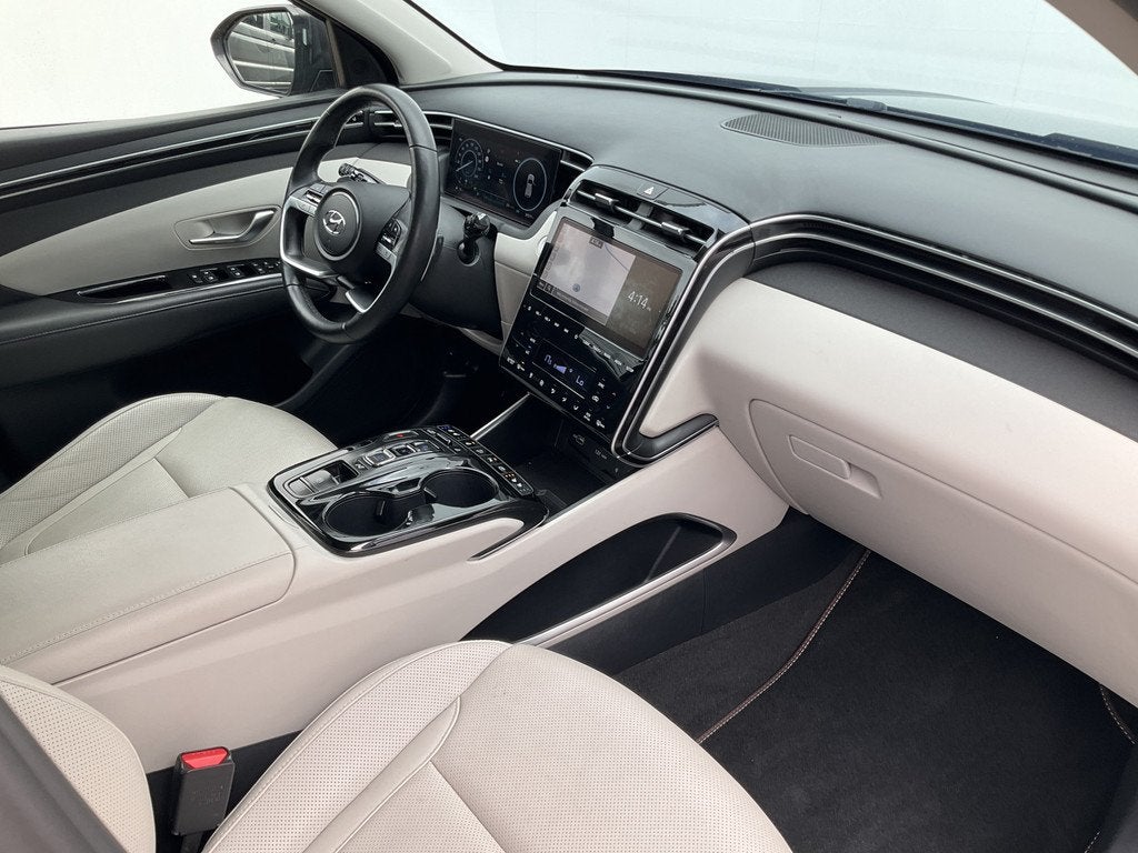 Hyundai Tucson 1.6 T-GDI PHEV 271pk Premium Sky 4WD Pano Lee, Auto's, Hyundai, 1350 kg, Gebruikt, Euro 6, 4 cilinders