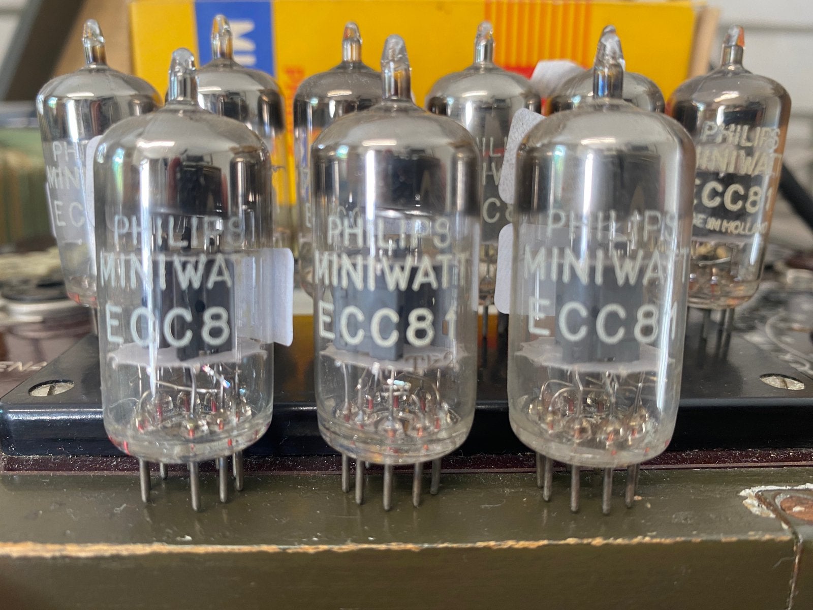 ECC81 Philips Miniwatt 12AT7  CV455, Ophalen of Verzenden