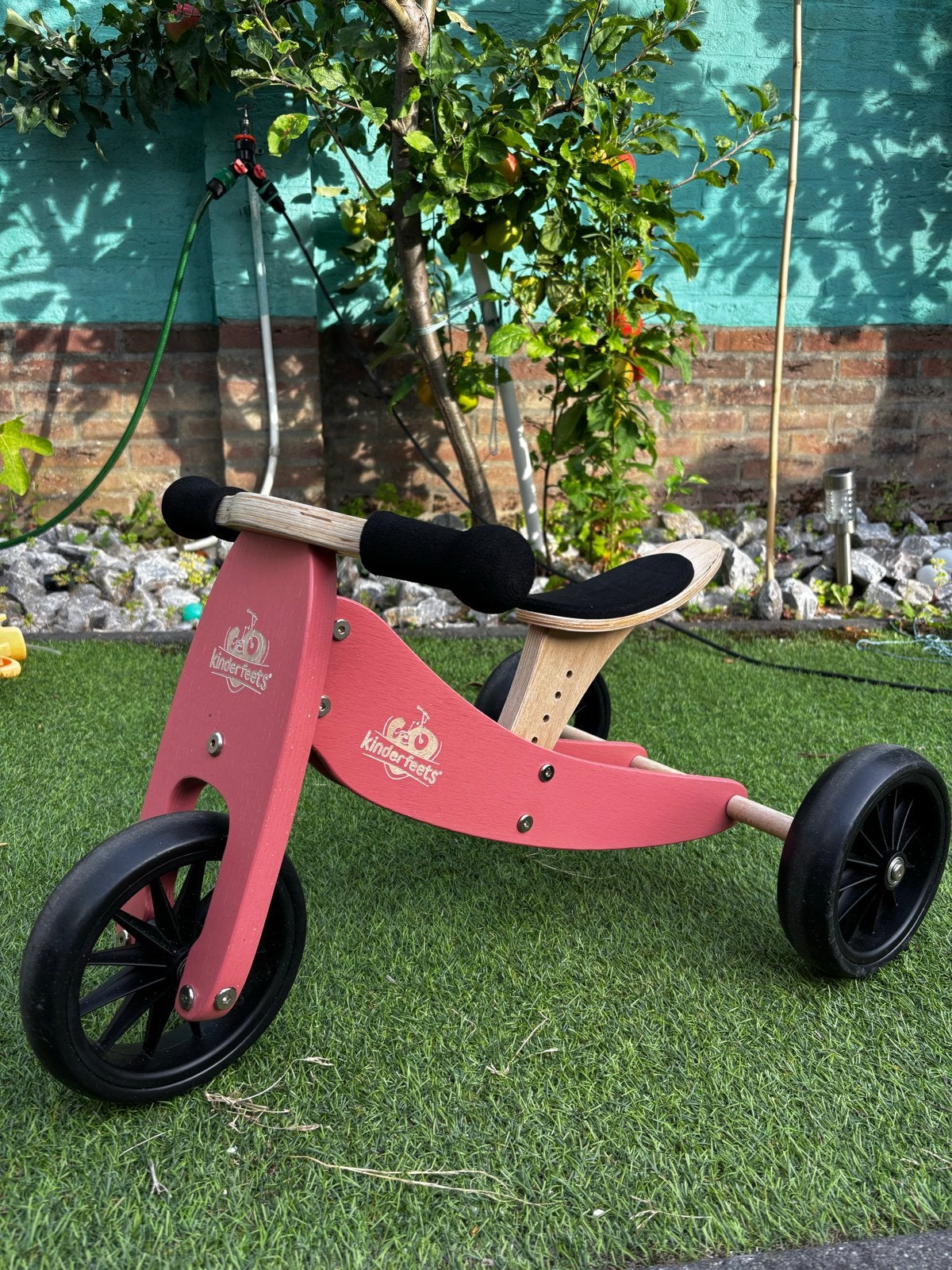 Roze Kinderfeets loopfiets 2-in-1 (driewieler/tweewieler), Ophalen, Gebruikt, Loopfiets