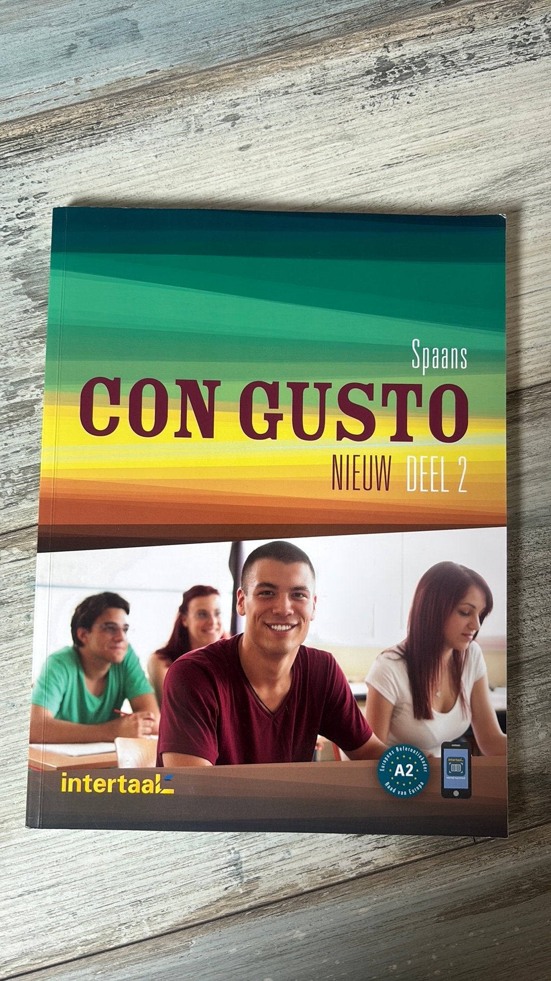 Spaans Con Gusto deel 2 Tekstboek, Boeken, Ophalen of Verzenden, Zo goed als nieuw, Overige niveaus, Overige vakken