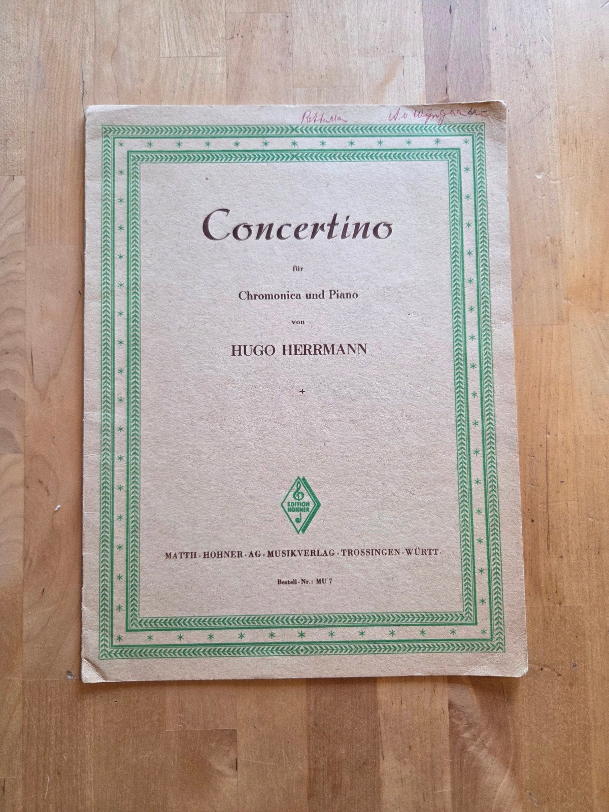 Concertino voor Chromonica en Piano - Hugo Herrmann, Muziek en Instrumenten, Gebruikt, Verzenden, Klassiek, Overige soorten