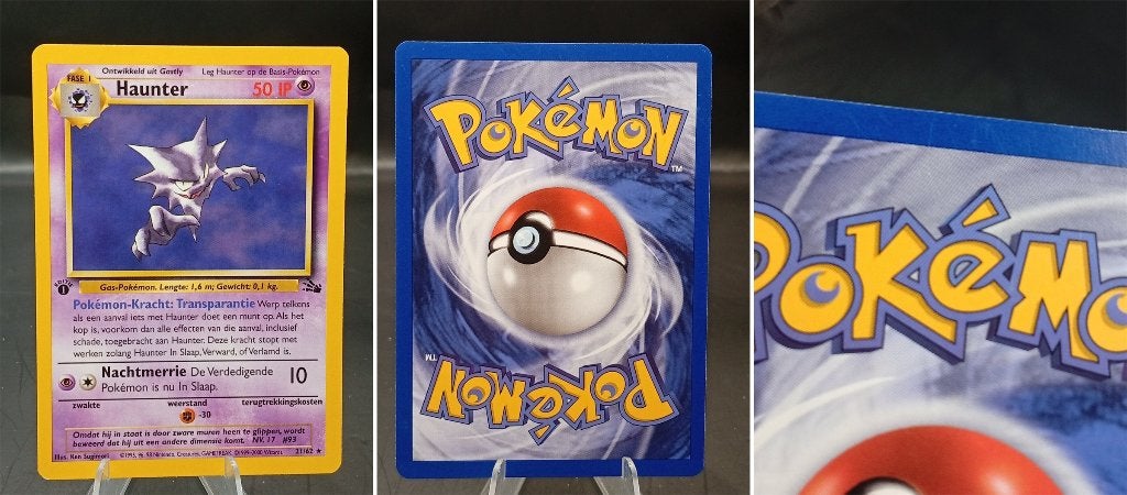 Haunter Fossil first edition Nederlands (FO 21) - Excellent, Ophalen of Verzenden, Zo goed als nieuw, Losse kaart
