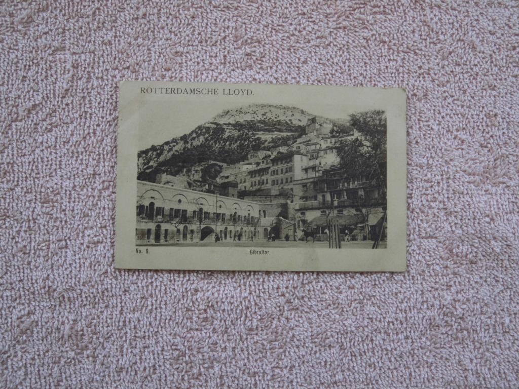 Gebraltar met Rotterdamsche LLoyd 1924, Verzamelen, Ophalen of Verzenden, 1920 tot 1940, Gelopen, Overig Europa