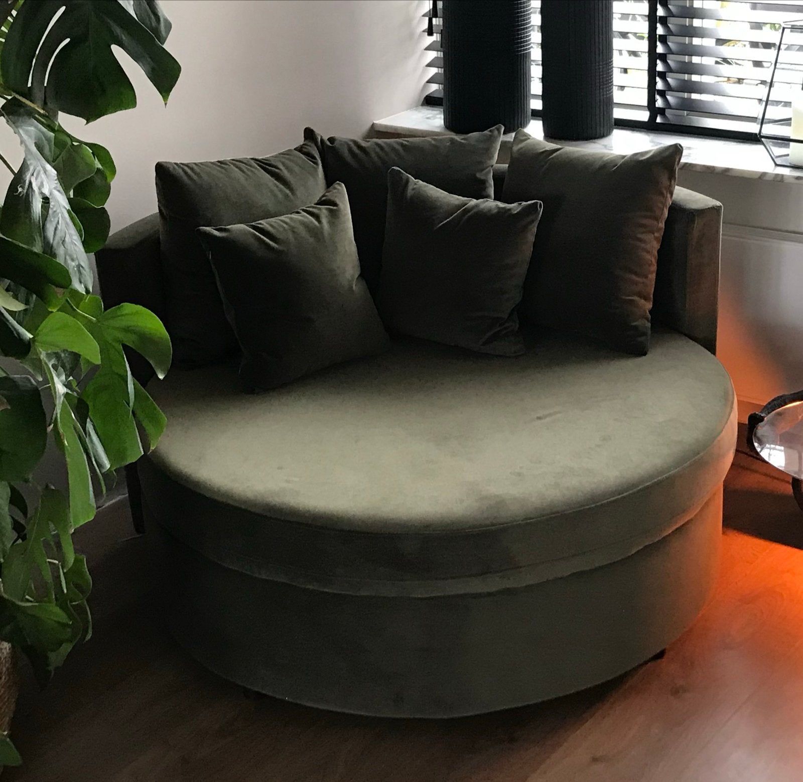 PTMD Fauteuil Fayen - Groen - 121x121x68cm, Ophalen, Gebruikt, 75 tot 100 cm, Hotel chique