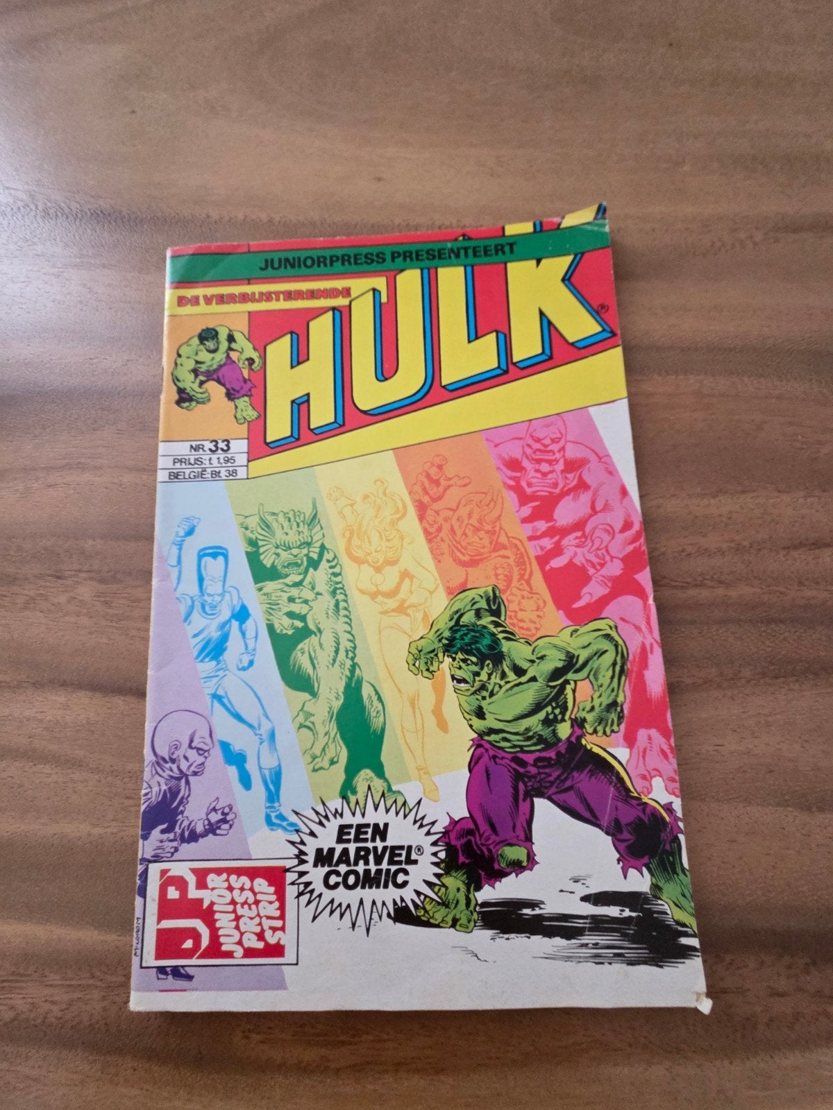Hulk stripboek nr. 33 - Juniorpress - zeer goede sta, Eén stripboek, Ophalen of Verzenden, Gelezen, Stan Lee