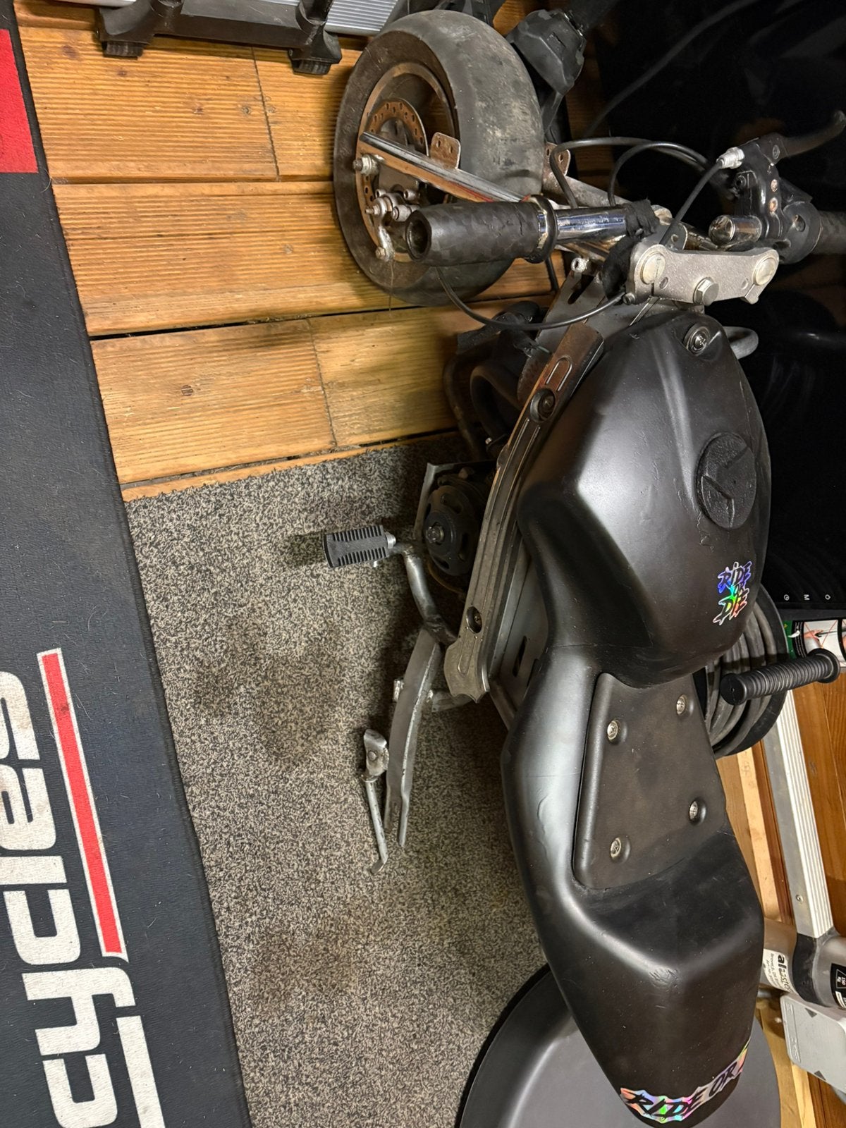 Mini bike (gedeeltelijk nog in elkaar te zetten) compleet, Fietsen en Brommers, Ophalen, Zo goed als nieuw, Benzine