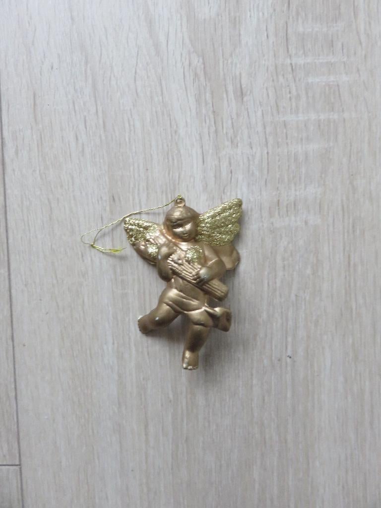Kerst engel goud  Afmeting:10.5 cm x 7.5 cm, Verzenden, Nieuw