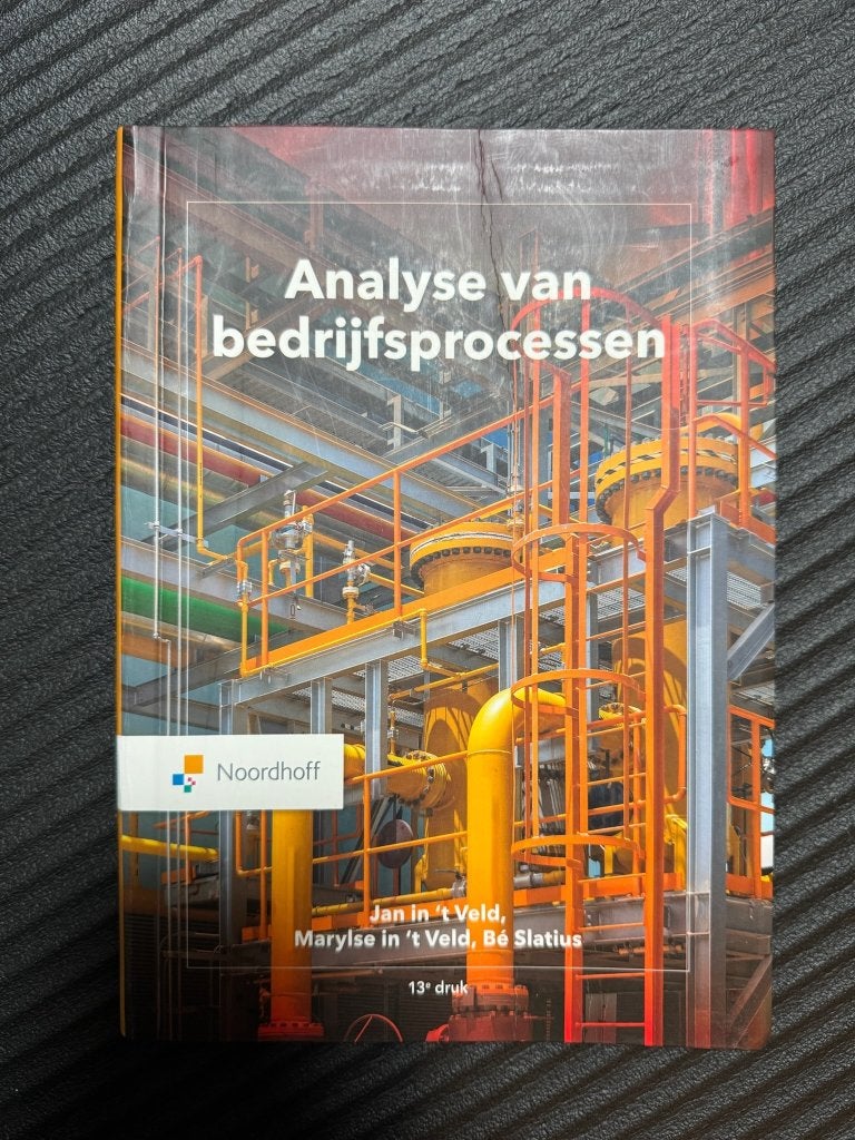 Analyse van bedrijfsprocessen - in 't Veld 13e druk, Ophalen of Verzenden, Beta, Gelezen, HBO