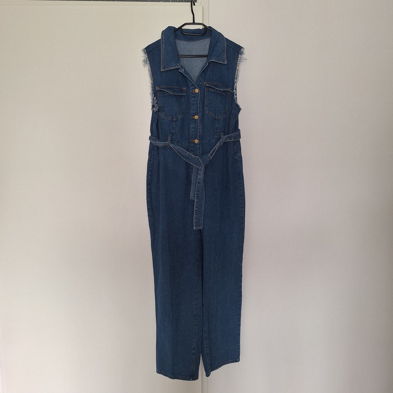 Spijkerbroek tuinbroek salopette jumpsuit Shein maat XL, Kleding | Dames, Blauw, Maat 46/48 (XL) of groter, Ophalen of Verzenden