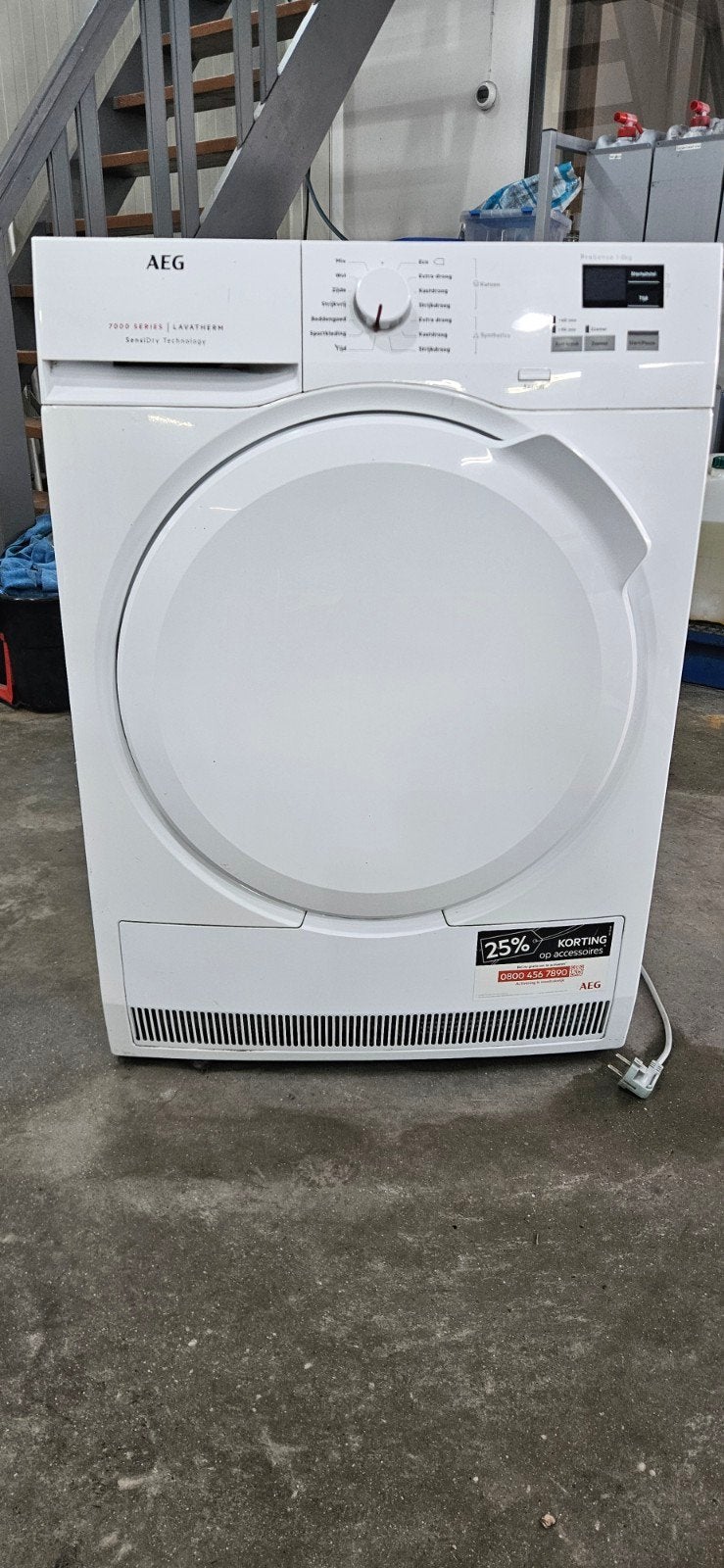 AEG T7DBKLEVE Lavatherm 7000 wasdroger Serie Warmtepompdroge