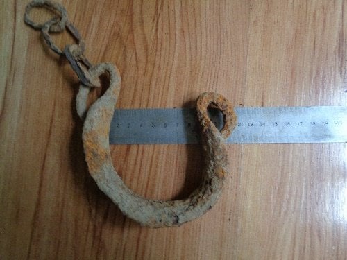 Romeinse Periode een fragment ijzeren Voetboei, Ophalen of Verzenden