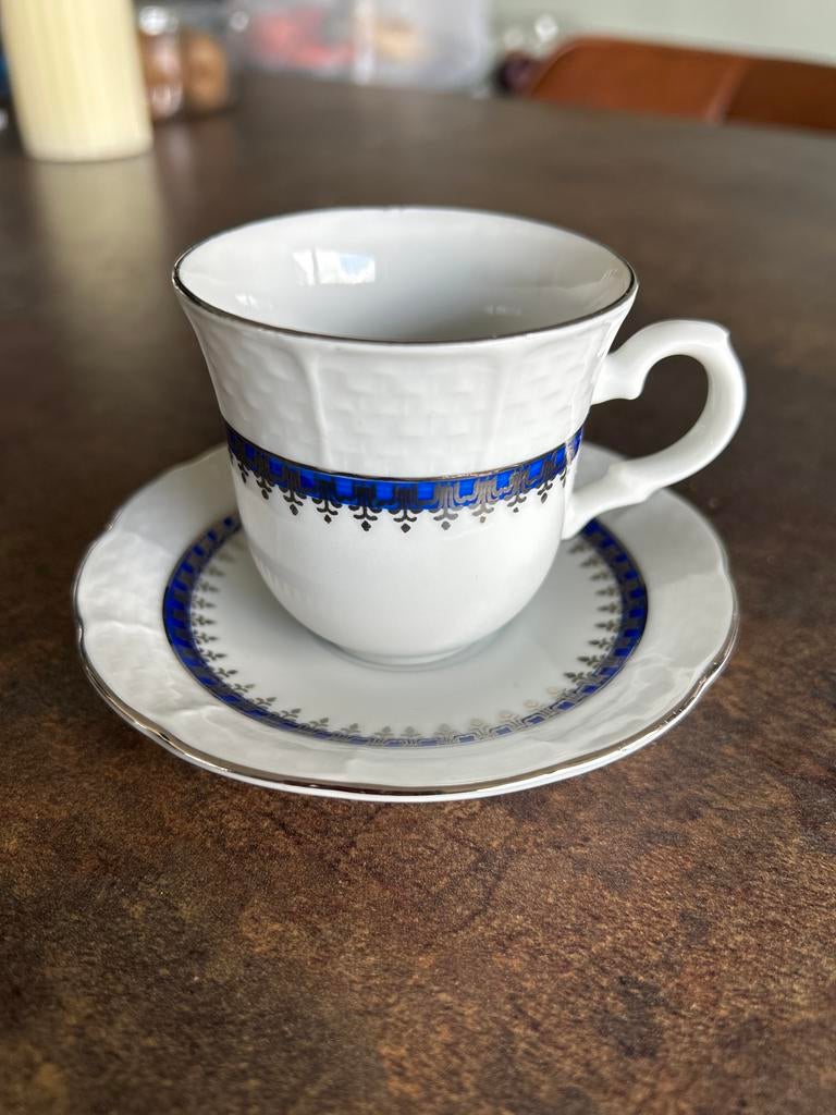 Thun TK Czechoslovakia Natalie Kop en Schotel - Blauw/Wit, Ophalen of Verzenden