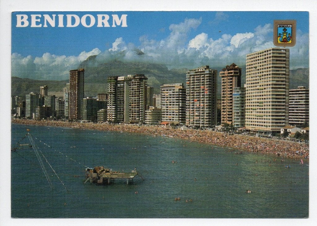 Spanje. Ansichtkaart Benidorm  - Jaren '80, Ophalen of Verzenden, 1980 tot heden, Gelopen, Zeeland