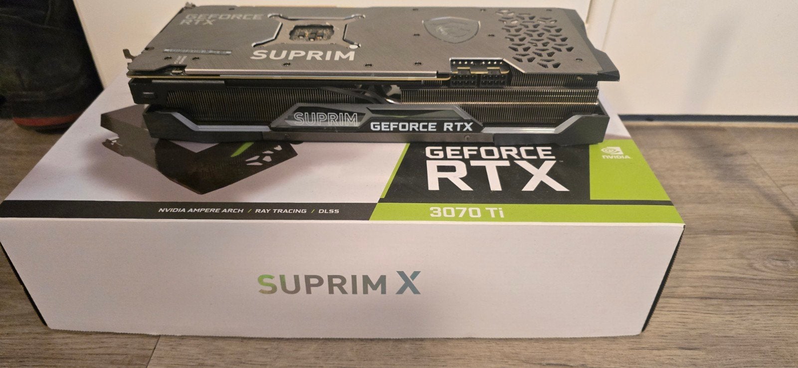 MSI GeForce RTX 3070 Ti SUPRIM X, Computers en Software, Videokaarten, GDDR6, PCI-Express 4, Ophalen of Verzenden, Zo goed als nieuw