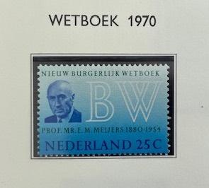 1970 Postfris Nieuw Burgerlijk Wetboek NVPH 963, Ophalen of Verzenden, Na 1940, Postfris