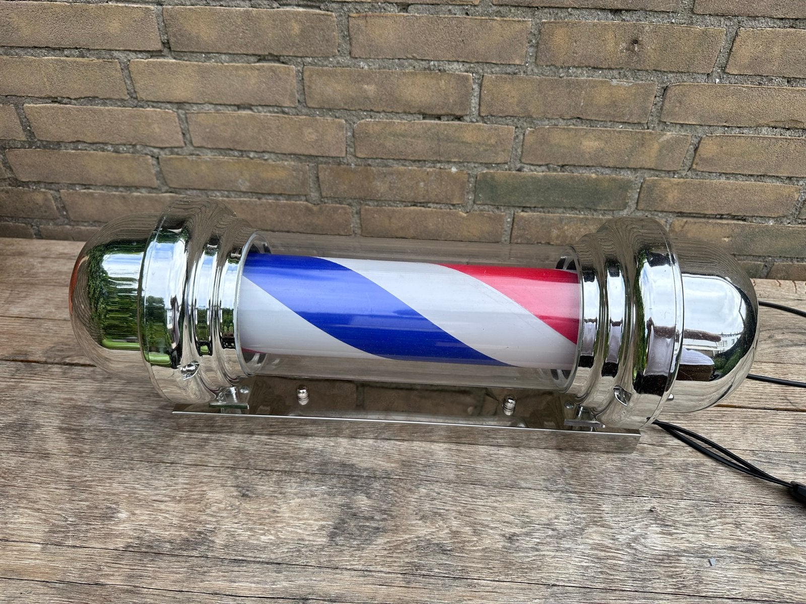 Kapperslamp - Barbershop Paal - Klassiek Rood, Wit, Blauw, Ophalen of Verzenden